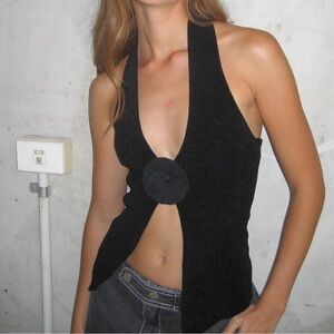 new with jean Rose Top | Black